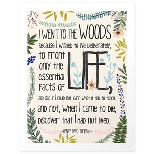 liveart went woods 英文格言 饰画 the 装 原版 美国进口