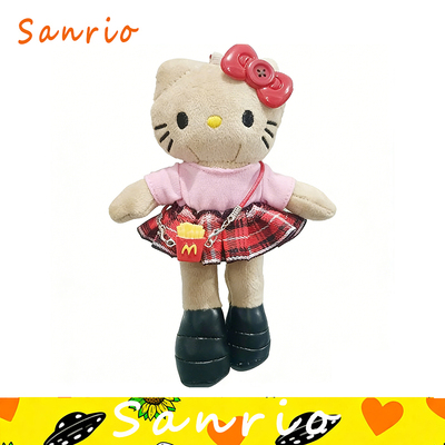 日本正版三丽鸥helloKitty挂件薯条凯蒂猫咪挎包毛绒公仔玩偶包包