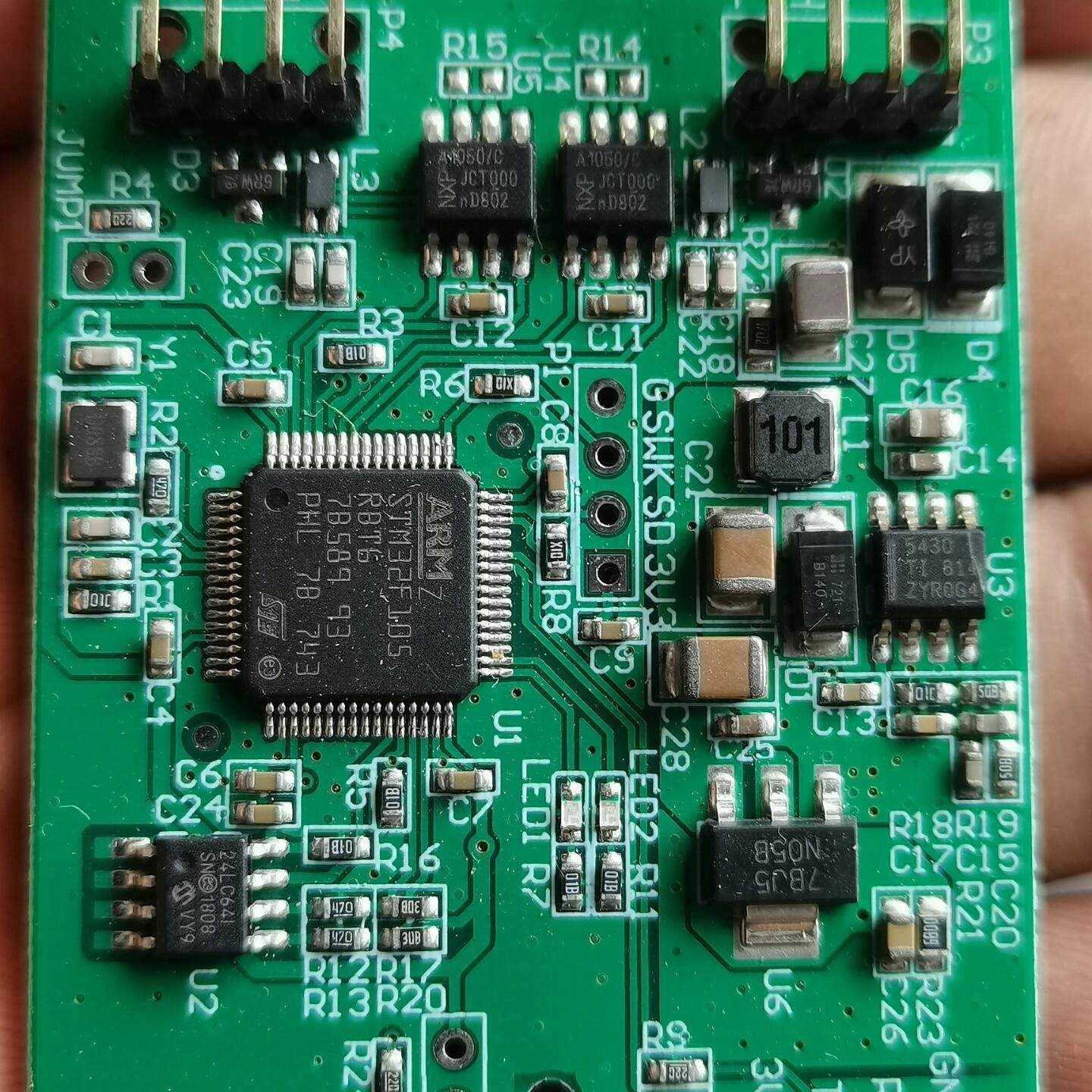 stm32f105rbt6芯片带板