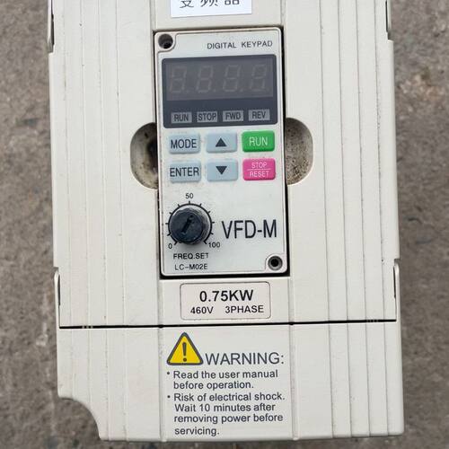 台达变频器VFD007M43B 0.75KW 460V三相拆