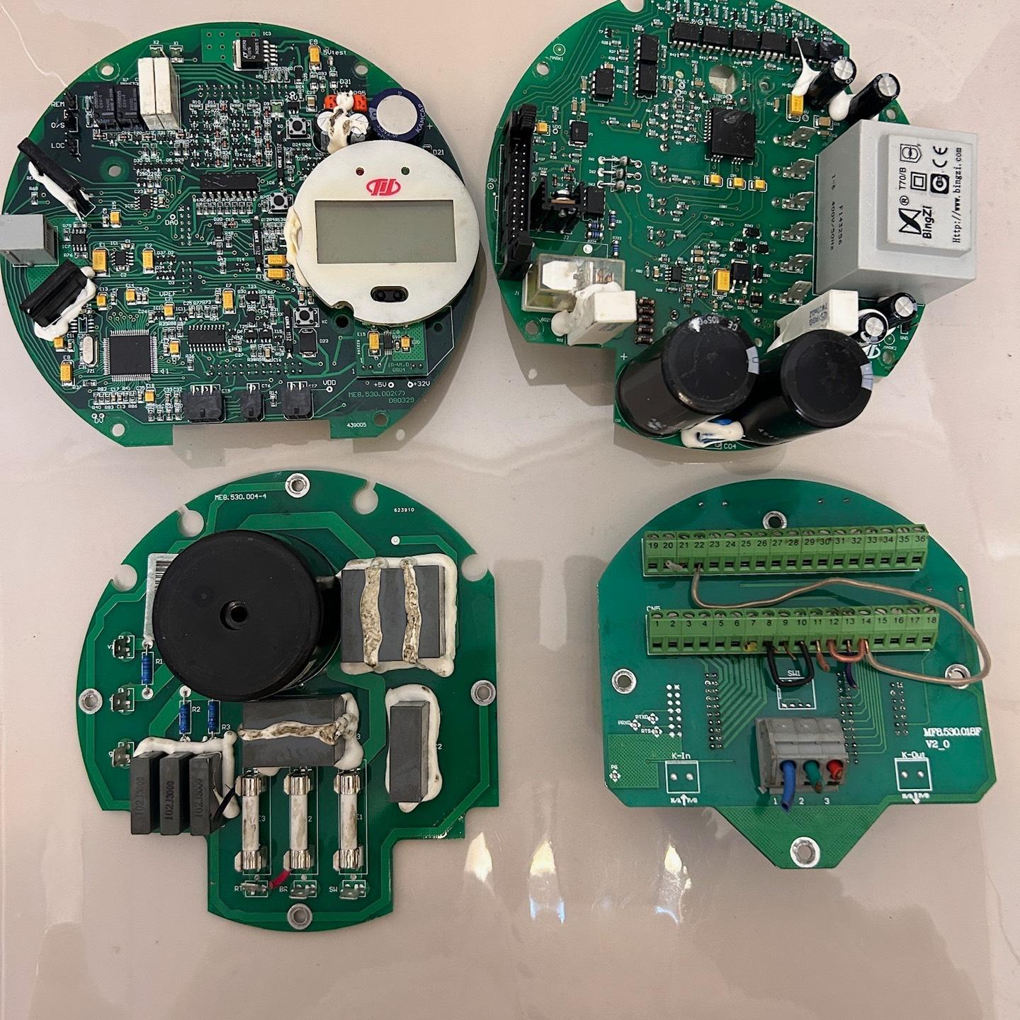 重庆川仪电动执行器拆机板子多套 有主板、电源板、驱动板、通信