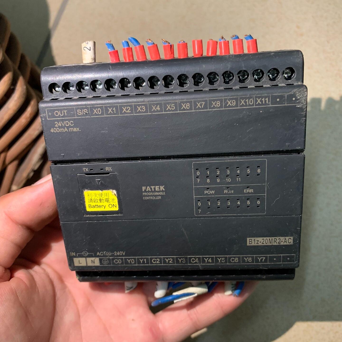 永宏FATEK  B1z-20MR2-AC面板  实物图