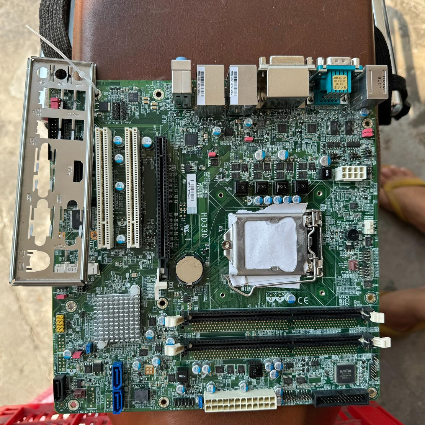拆机 工控机主板友通支迅HD330工控机设备主板双网卡成色好