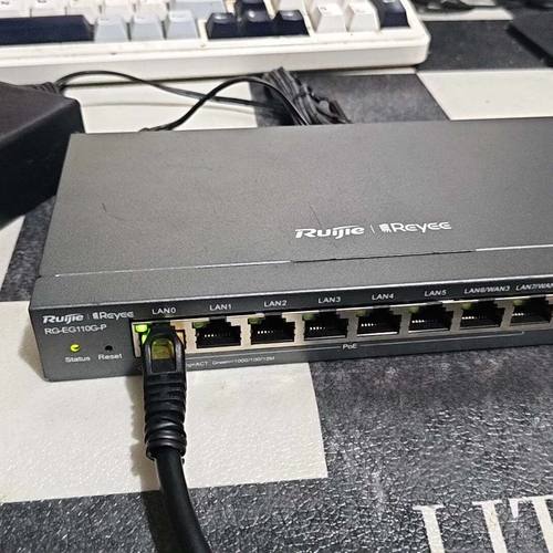 睿易RG-EG110G-P十口全千兆八口POE路由器AC