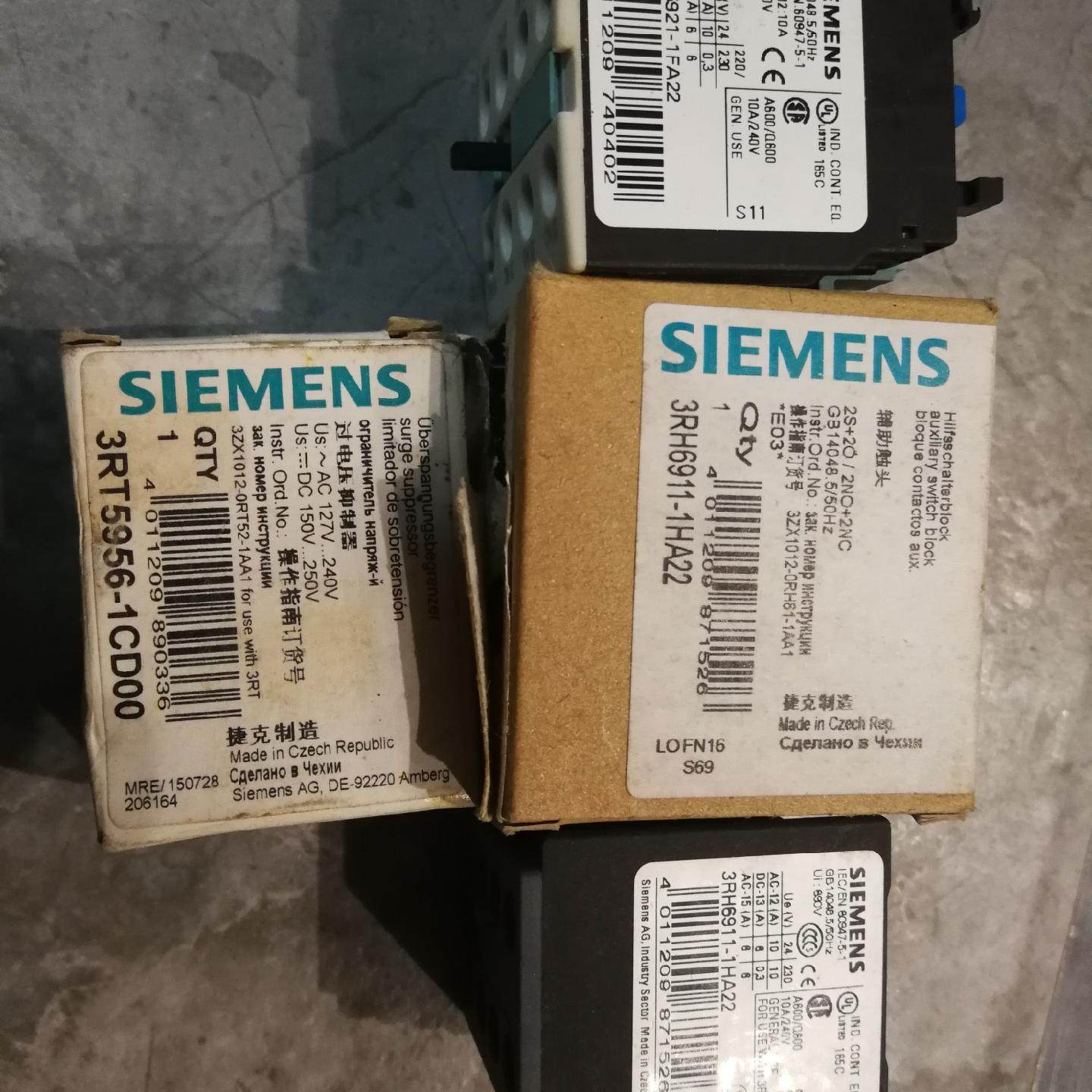 辅助触头3RH6911-1HA22二只 3RH5921