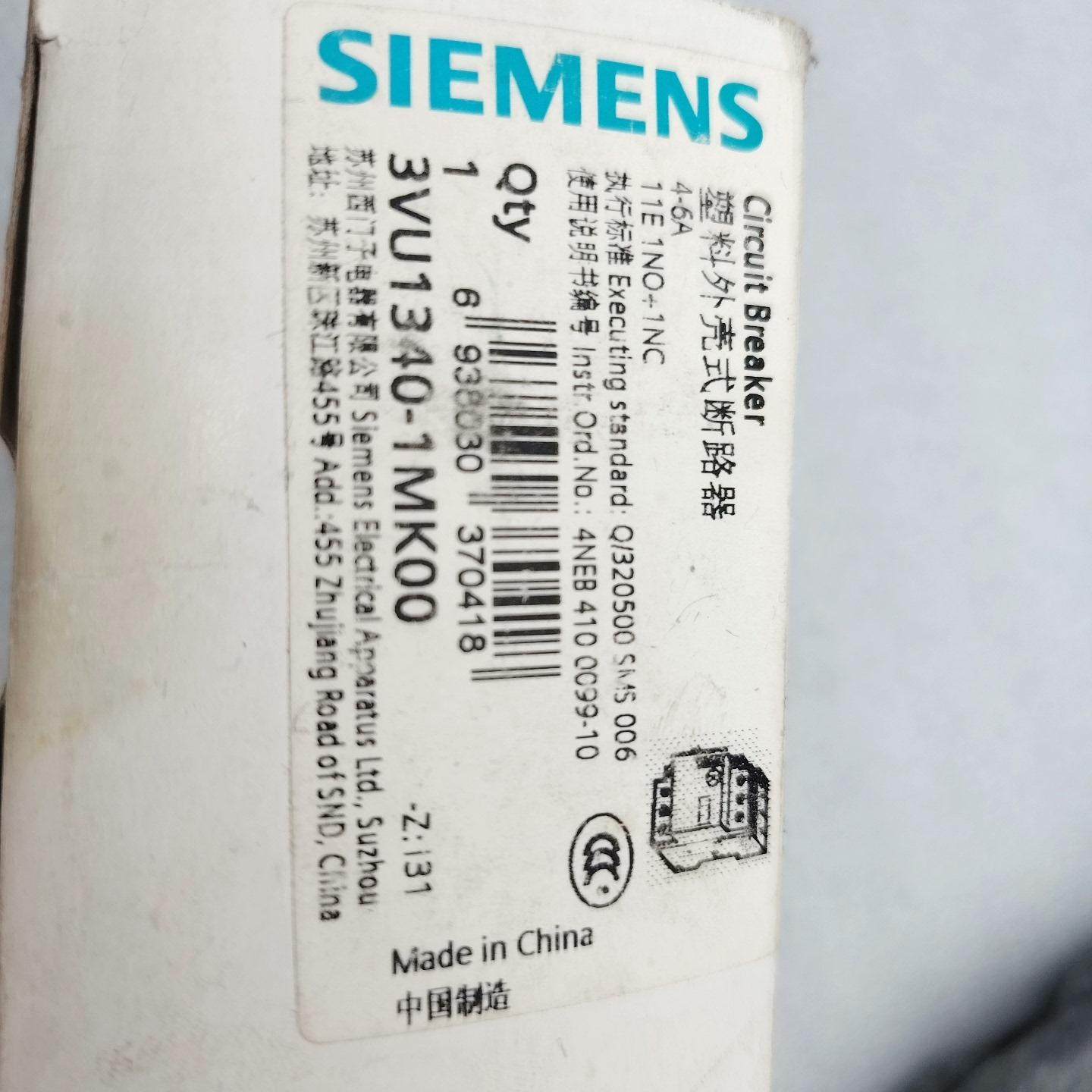 断路器3VU1340-1MK00 。