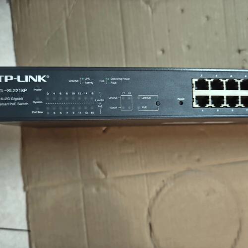 TP-LINK TL-SL2218P 16口百兆POE交换机
