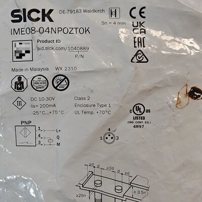 西克接近开关传感器IME08-04NPOZT0 订货号104