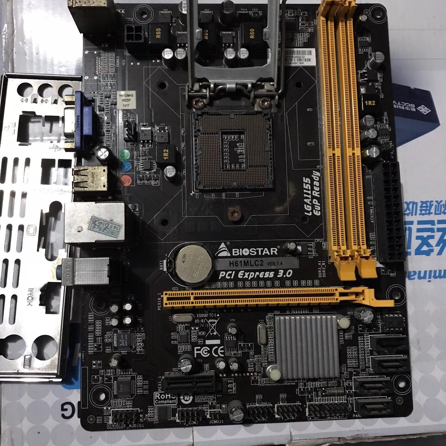 BIOSTAR/映泰IH61Z-MHS主板。拆机，成色如