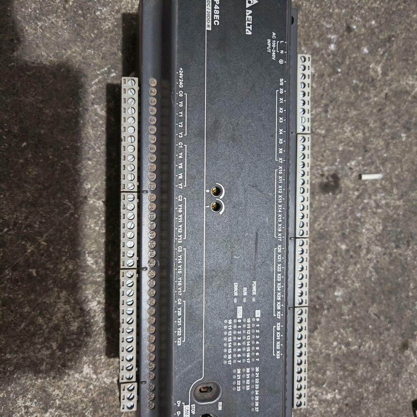 拆机台达PLC DVP48EC00R3 拆机功能包好 图