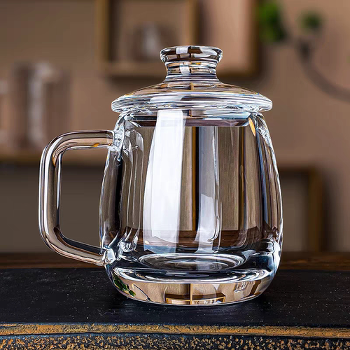东海原矿水晶茶杯高档办公泡茶杯
