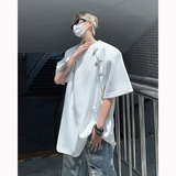 现货！25新飞机扣潮流插肩短袖男潮流垫肩T恤b288-dx80-p68，男装T恤，电商B288