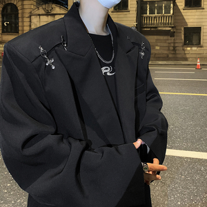现货 25秋冬飞机扣金属小众设计西服XZ02-P128图片