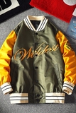 22秋潮刺绣拼色美式复古大码夹克B288-MJ368-P95，男装夹克，电商B288