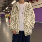 港风男冬加厚仿兔毛加绒外套宽松棉服学生棉袄现货mj365-p100，男装棉衣，电商B288