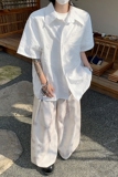 现货！25小碎花新中式仙气男士短袖衬衫CS56-P68，男装T恤，电商B288