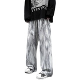 现货！25夏直筒晕染丝滑冰感裤子宽松显瘦轻薄瀑布休闲裤ck95-p50，男装休闲裤，电商B288