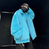 22新潮男士情侣棉衣宽松加棉毛绒外套加厚毛毛衣现货mj382-p95，男装针织衫/毛衣，电商B288