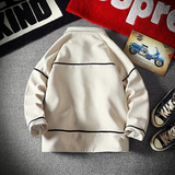 22秋冬大码风衣麂皮绒文艺复古拼色夹克外套B288-MJ235-P118，男装夹克，电商B288