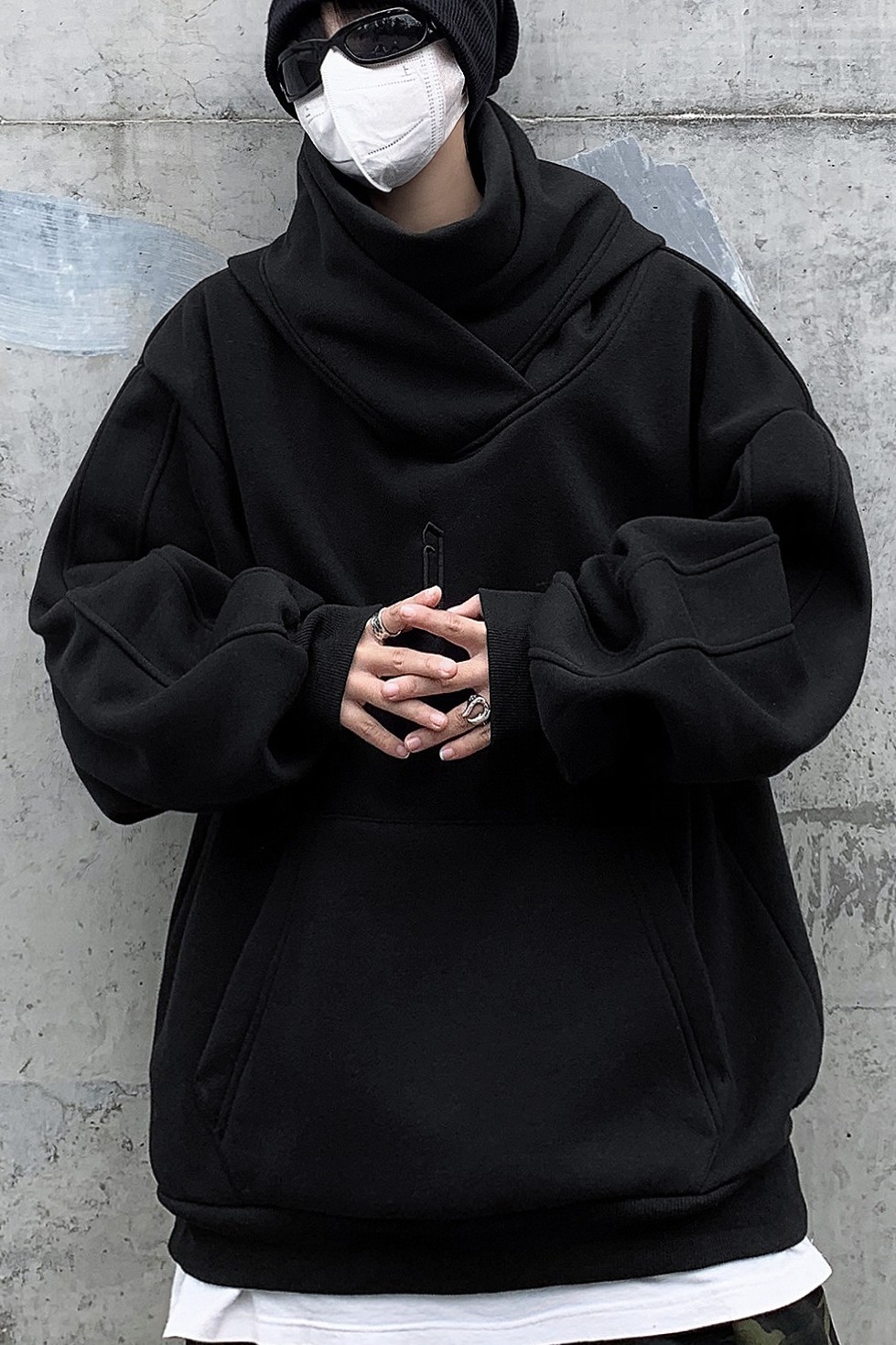 现货！25新连帽防风领忍者卫衣B288-WY06-P85，男装卫衣，电商B288