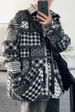 现货流苏特色拼接毛呢夹棉加厚棉服外套乞丐服呢子大衣mj623-p138，男装棉衣，电商B288
