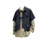 秋冬夹克男ins潮马甲两件套工装机能日系原宿潮流上衣mj353-p138，男装夹克，电商B288