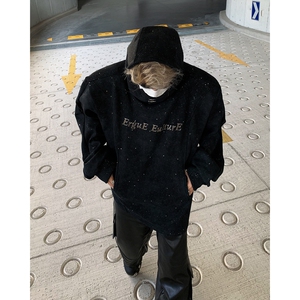 现货 秋冬满天星设计感垫肩暗黑连帽卫衣MJ1030-P98图片