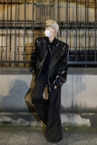 23秋冬男士液态金属飞机扣垫肩夹克亮面胸棉西服外套JK11-P125现，男装夹克，电商B288