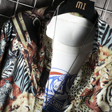 19新款日系复古印花动物夹克加绒摇粒绒学生外套mj220-p135，男装夹克，电商B288