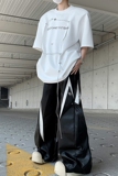 现货！25夏季男士设计感垫肩铆钉印花短袖T恤DX98-P68，男装T恤，电商B288