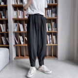 重磅！束脚工装男夏宽松显瘦冰丝顺滑垂感西装哈伦休闲裤ck72-p55，男装西服套装，电商B288