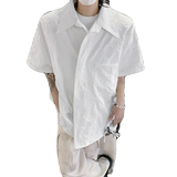 现货！25小碎花新中式仙气男士短袖衬衫CS56-P68，男装T恤，电商B288