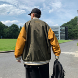 美式街头撞色刺绣棒球服宽松男女复古休闲外套mj368-p95，女装短外套，电商B288