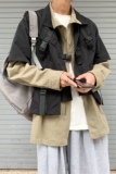 22秋夹克男ins马甲两件套工装机能日系原宿大码冲锋衣mj353-p138，男装夹克，电商B288