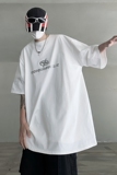 23新金属质感印花高街暗黑短袖设计感T恤DX39-P38，男装T恤，电商B288