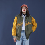 秋冬男士刺绣学生美式街头棒球服情侣大码夹克外套mj368-p95，男装夹克，电商B288