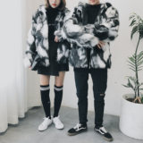 JD潮大码花色仿皮草情侣宽松外套夹克mj046-p150，男装夹克，电商B288