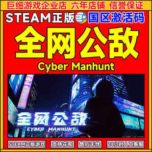 Steam 全网公敌 Cyber Manhunt 国区激活码CDKEY 正版PC游戏