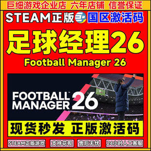 steam 足球经理2026FM2026 足球经理26FM26国区激活码CDK 正版