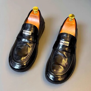 真皮豆豆鞋男款2025新款爆款夏季舒适软底一脚蹬男士开车休闲皮鞋