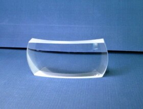 优质B270切边球面透镜 直径65*4mmCT，切边25mm AR@650nm