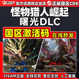 国区激活码 PC中文正版 CDkey DLC 曙光 Steam 怪物猎人崛起