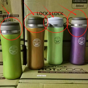 乐扣乐扣不锈钢带滤网保温杯盖350ml水杯茶杯盖LHC860原装杯盖