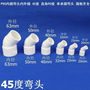 4分管连接件内外插等径弯头快换接头六分管连接件pvc管接头对接器