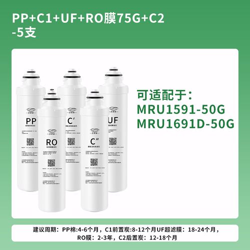 新款可适配于美的净水器滤芯F1MRO201/203/211/1598B/MRC1692现货
