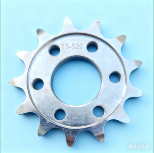 适极蜂小链轮虬龙小齿轮飞轮二级传动链轮模具钢适用520链条13齿