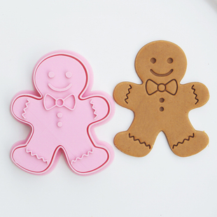 圣诞节大版姜饼人饼干模具DIY创作姜饼人切模糖霜模具翻糖切模