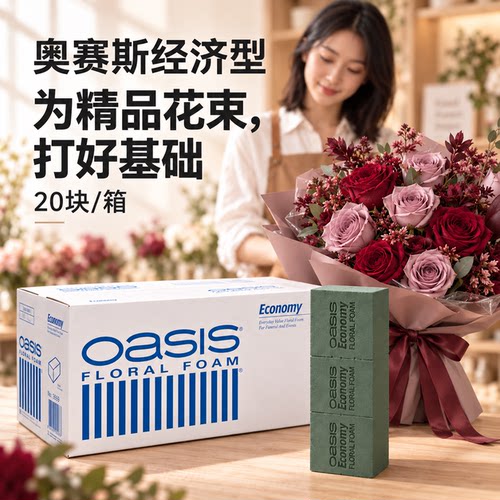 奥赛斯经济型插花鲜花泥20块装