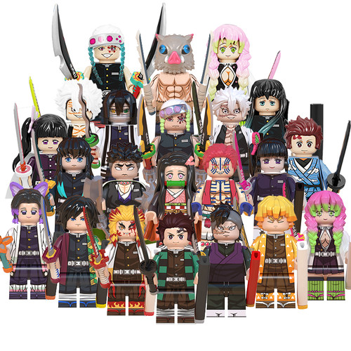 拼插第三方鬼灭之刃积木