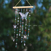 风铃手工编织仿水晶挂件窗户阳台布置阳光捕手小巧可爱挂饰